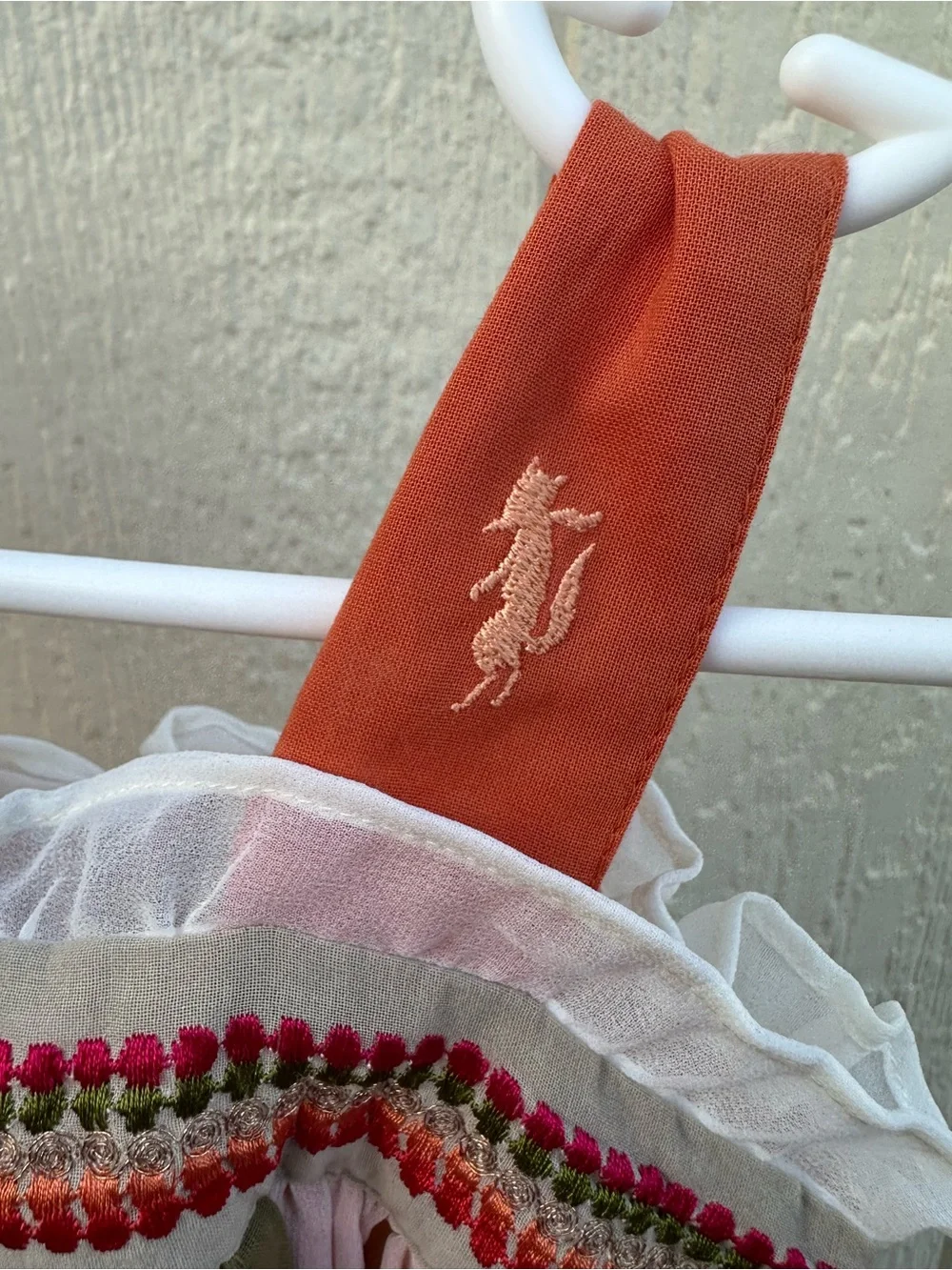 Well Dressed Wolf Girls' Pink Ruffle Sundress Tropical Maddie Ribbon Detail Bout